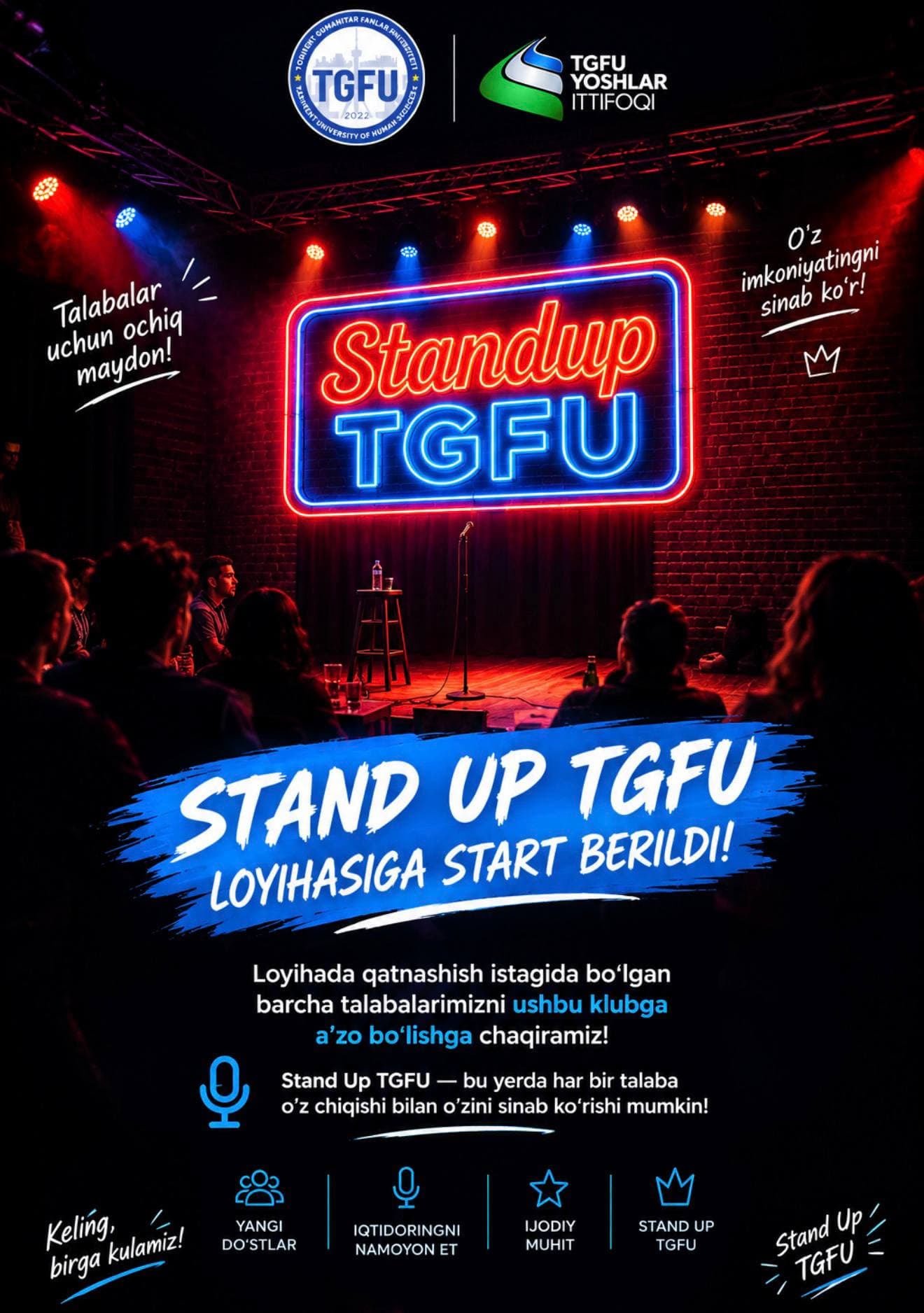 Stand Up TGFU — loyihaga start berildi!